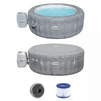 Bestway 60019 BW СПА-бассейн 146/196х71см "Honolulu AirJet" 916л, круглый, аэромассаж