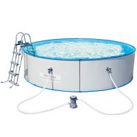 Bestway 56377 BW Стальной бассейн Hydrium Splasher Pool Set 360х90см, 8648л, фил.-насос 2006л/ч, лестница