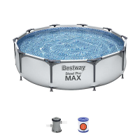 Bestway 56408 BW Каркасный бассейн Steel Pro Max 305х76см, 4678л, фил.-насос 1249л/ч