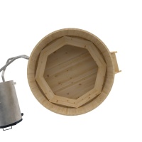 Фурако из кедра D=1.8 с наружной печкой.