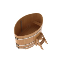 Купель овальная из лиственницы 1,15х1,83