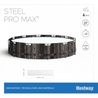 Bestway 5614Z BW Каркасный бассейн Steel Pro Max 427х107см, 13030л, фил.-насос 3028л/ч, лестница, тент