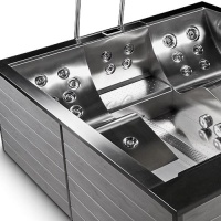 Спа бассейн из нержавеющей стали Wellis Volcano