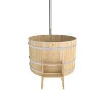 Фурако из кедра D=1.5 с наружной печкой.