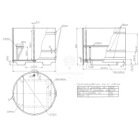 Купель круглая из сращенных ламелей лиственницы d=1,17
