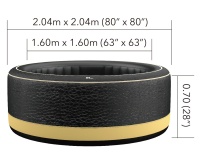 MSpa P-EX069 СПА-бассейн 204х70см "Luxury Exotic" 930л, круглый, аэромассаж