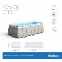 Bestway 56629 BW Каркасный бассейн Power Steel 282х196х84см, 3662л, фил.-насос 1249л/ч, попл.-дозатор