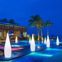 Светильник Капля 36х120 питание от 220, RGB