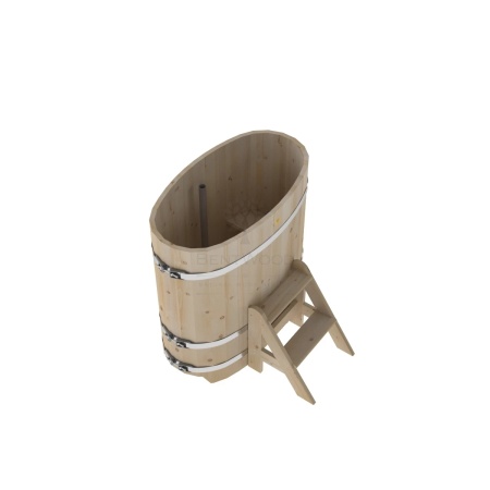 Купель овальная из кедра 0,59х1,06