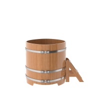 Купель овальная из дуба 1,02х1,68