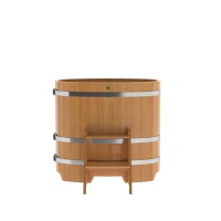 Купель овальная из лиственницы 0,59х1,06