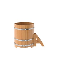 Купель овальная из лиственницы 0,95х1,60