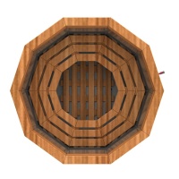 Банный чан 10 граней с обшивкой