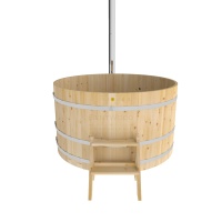 Фурако из кедра D=1.8 с наружной печкой.