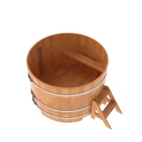 Купель круглая из сращенных ламелей лиственницы d=1,50