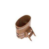 Купель овальная из дуба 0,59х1,06