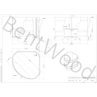 Купель угловая из дуба 1,19х1,19