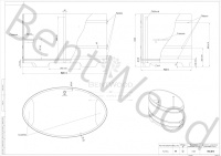 Купель овальная из дуба 0,95х1,60