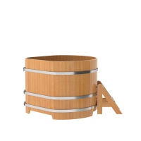 Купель угловая из лиственницы 1,19х1,19