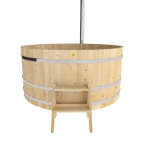 Фурако из кедра D=2.1 с наружной печкой.