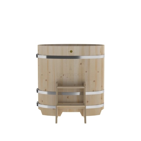 Купель овальная из кедра 0,59х1,06