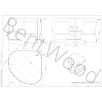 Купель угловая из дуба 1,37х1,37