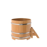 Купель овальная из лиственницы 1,15х1,83