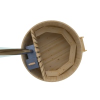 Фурако из кедра D=1.8 с внутренней печкой.