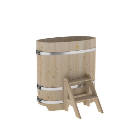 Купель овальная из кедра 0,59х1,06