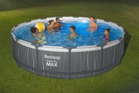 Bestway 561GD BW Каркасный бассейн Steel Pro Max 457x107 см, 14970 л, фил.-нас. 3028 л\ч, лестн, тент, подсветка